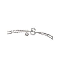 Vicenza - Piazzetta Palladio 2 - Bracelet Crivelli Woman Lettere in White Gold Diamante 0.09 Ct 234-3622-BR LETTERA S - 234-3622-BR LETTERA S